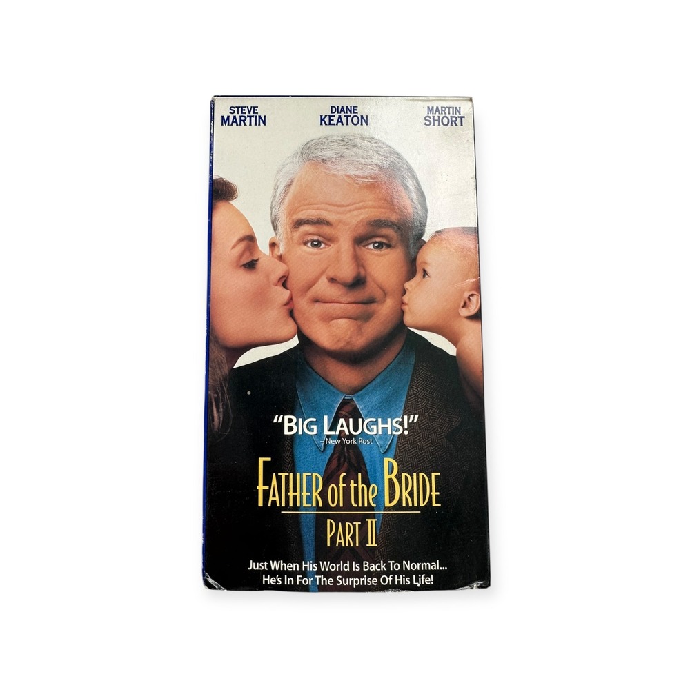 Father of‎ the Bride Part II VHS Steve Martin Diane Keaton Comedy Movie 6695